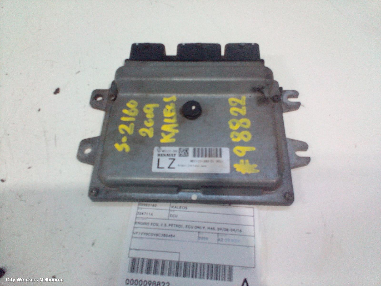 RENAULT KALEOS ECU, ENGINE ECU, 2.5, PETROL, ECU ONLY, H45, 09/2008 - 04/2016