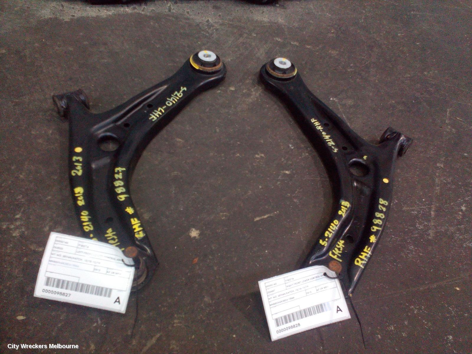 FORD FIESTA LEFT FRONT LOWER CONTROL ARM, WT-WZ, SEDAN/HATCH, 10/2010 - 12/2019