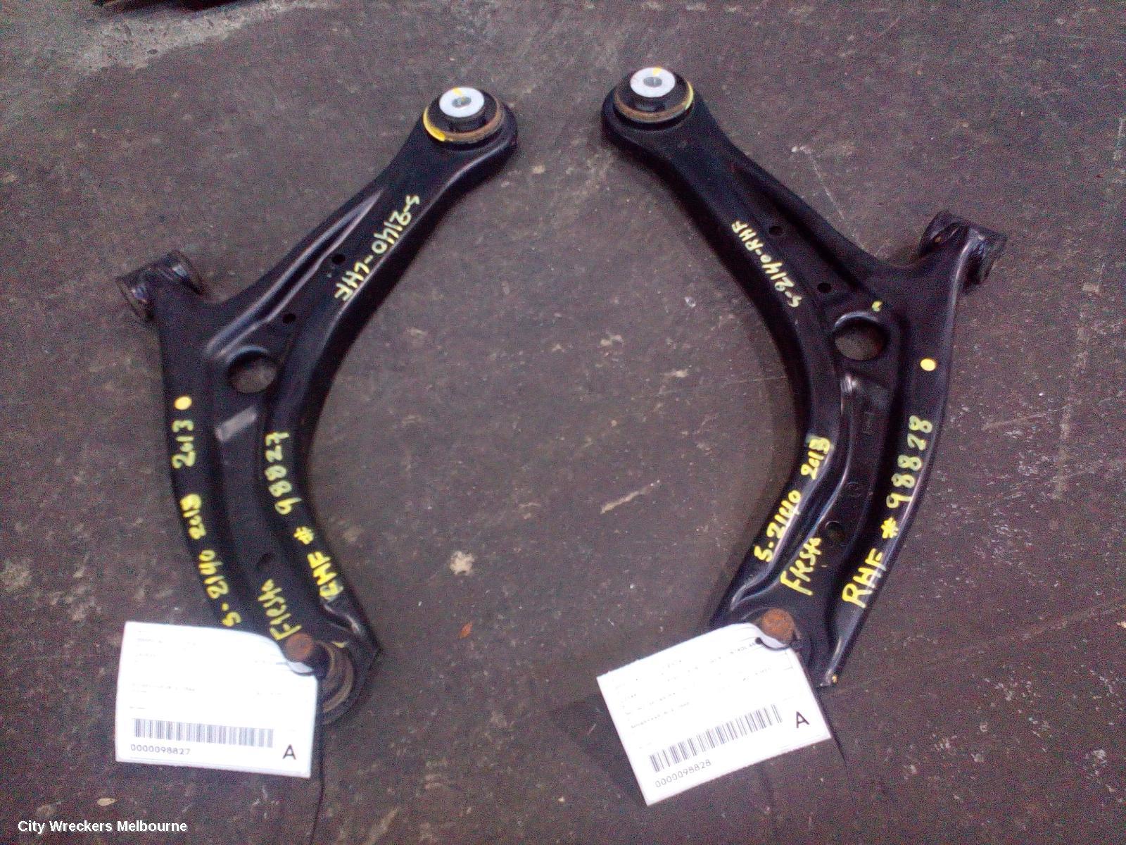 FORD FIESTA RIGHT FRONT LOWER CONTROL ARM, WT-WZ, SEDAN/HATCH, 10/2010 - 12/2019