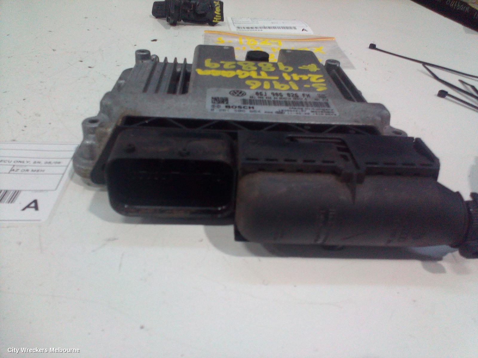 VOLKSWAGEN TIGUAN ECU, ENGINE ECU, PETROL, 2.0, AUTO T/M, ECU ONLY, 5N, 05/2008 - 08/2016