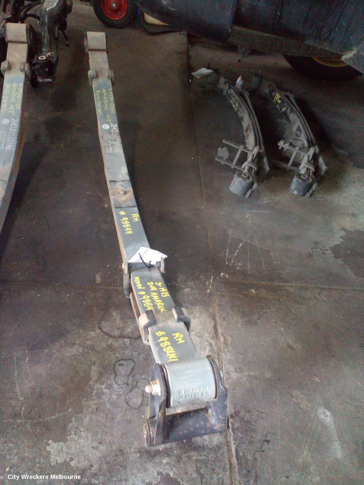 VOLKSWAGEN AMAROK REAR LEAF SPRING, 2H, RH SIDE, 12/2010 ONWARDS