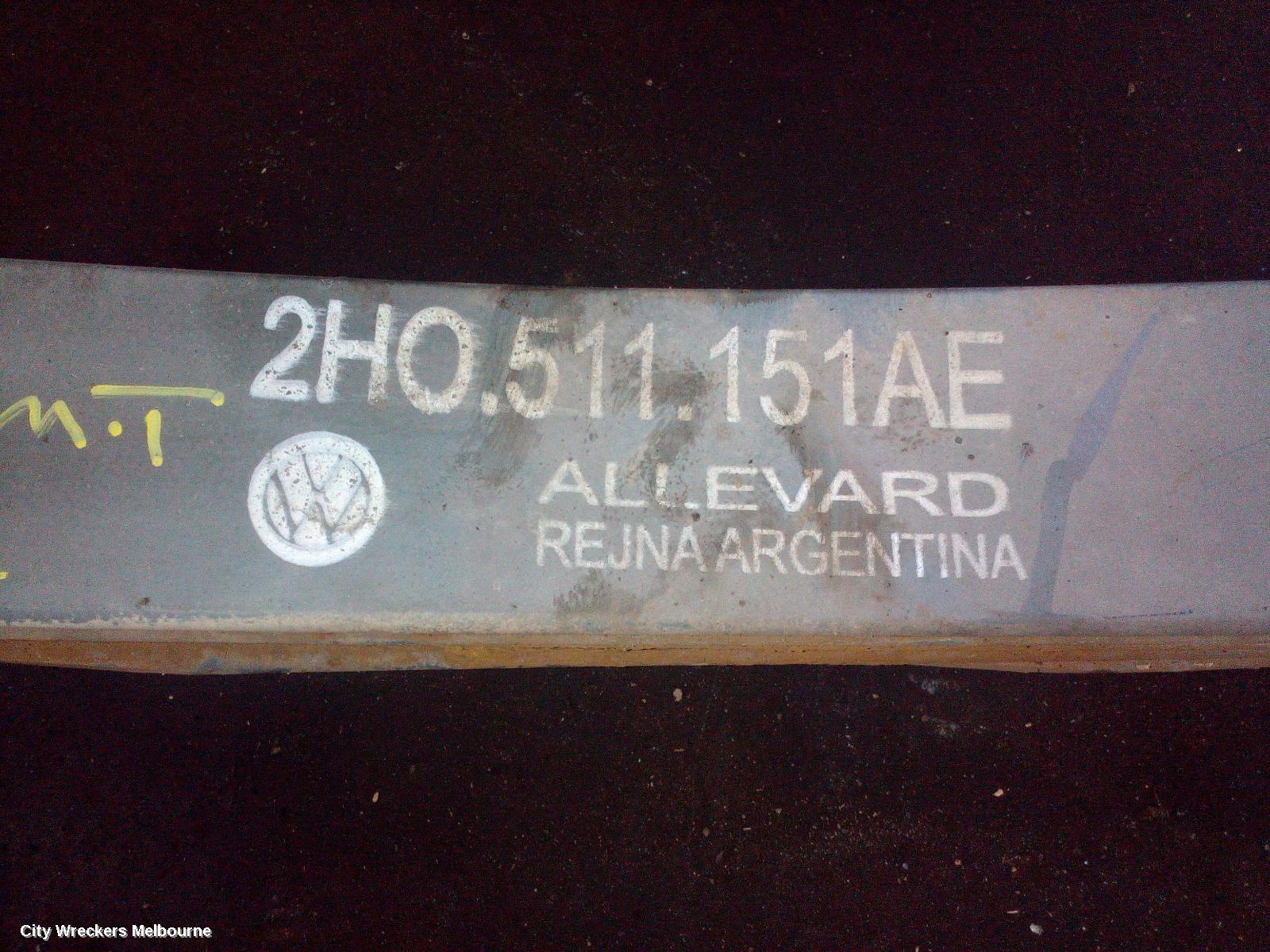 VOLKSWAGEN AMAROK REAR LEAF SPRING, 2H, RH SIDE, 12/2010 ONWARDS