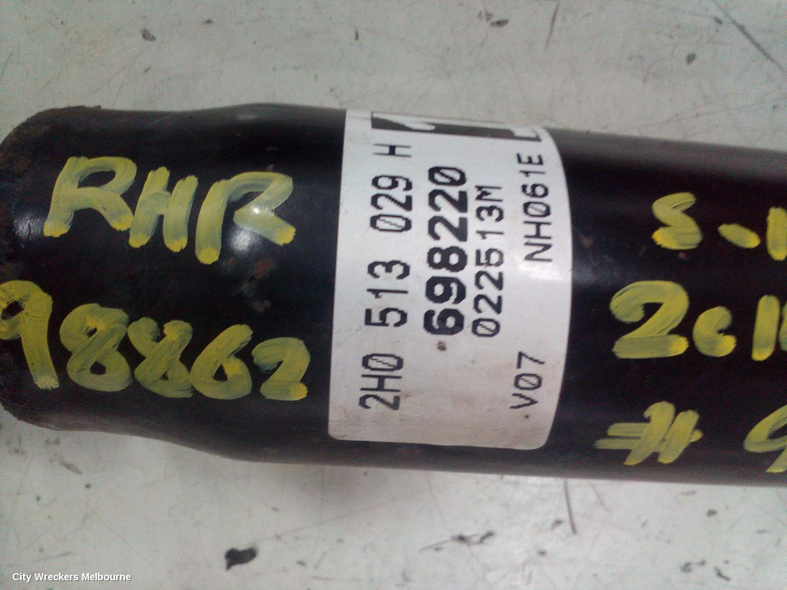 VOLKSWAGEN AMAROK SHOCK ABSORBER, 2H, REAR, 02/2011 ONWARDS