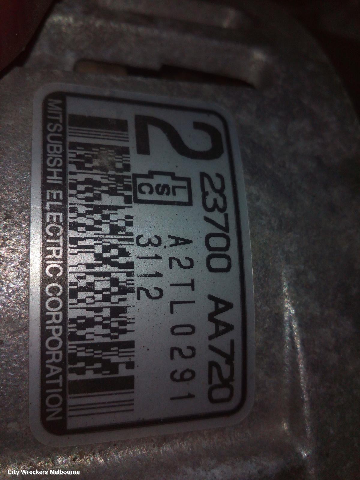SUBARU IMPREZA ALTERNATOR, PETROL, 2.0, FB20, G4, 12/2011 - 10/2016