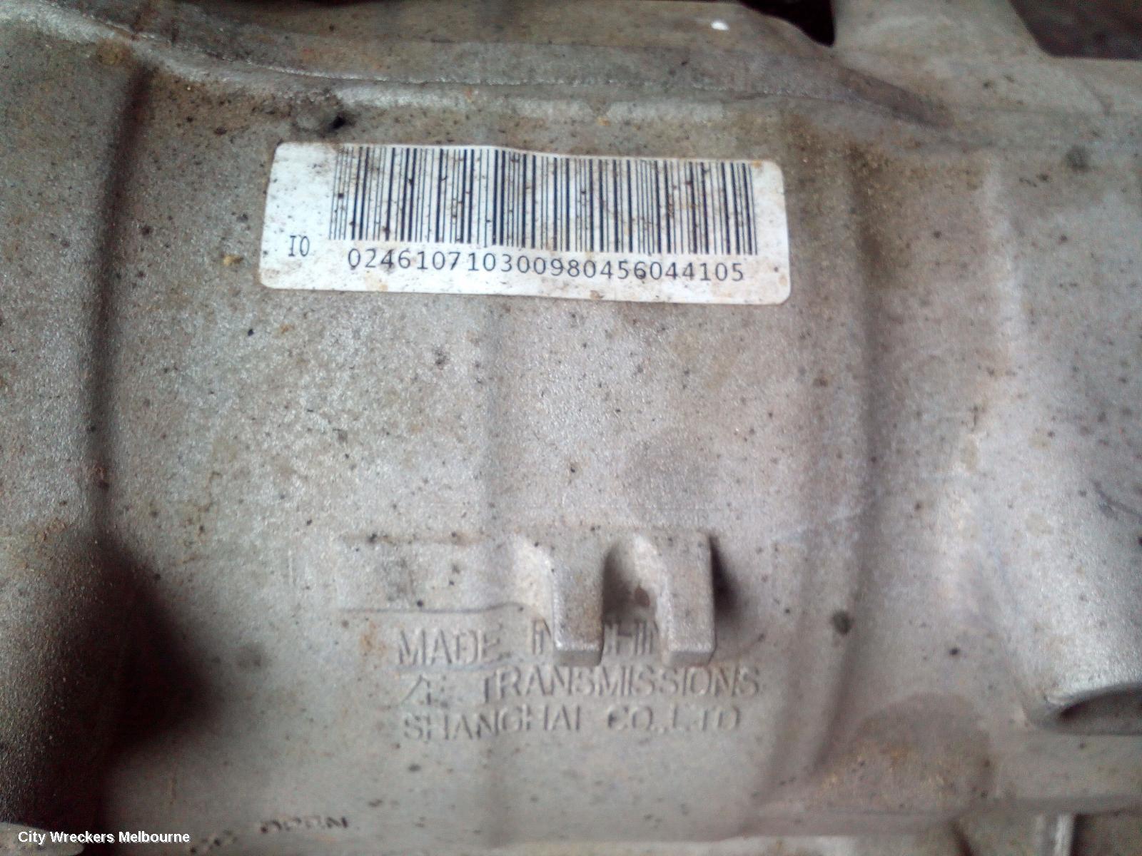 LDV G10 TRANS/GEARBOX, AUTO, DIESEL, 1.9, TURBO, SV7A/SV7C, WAGON/VAN, 04/2015 ONWARDS