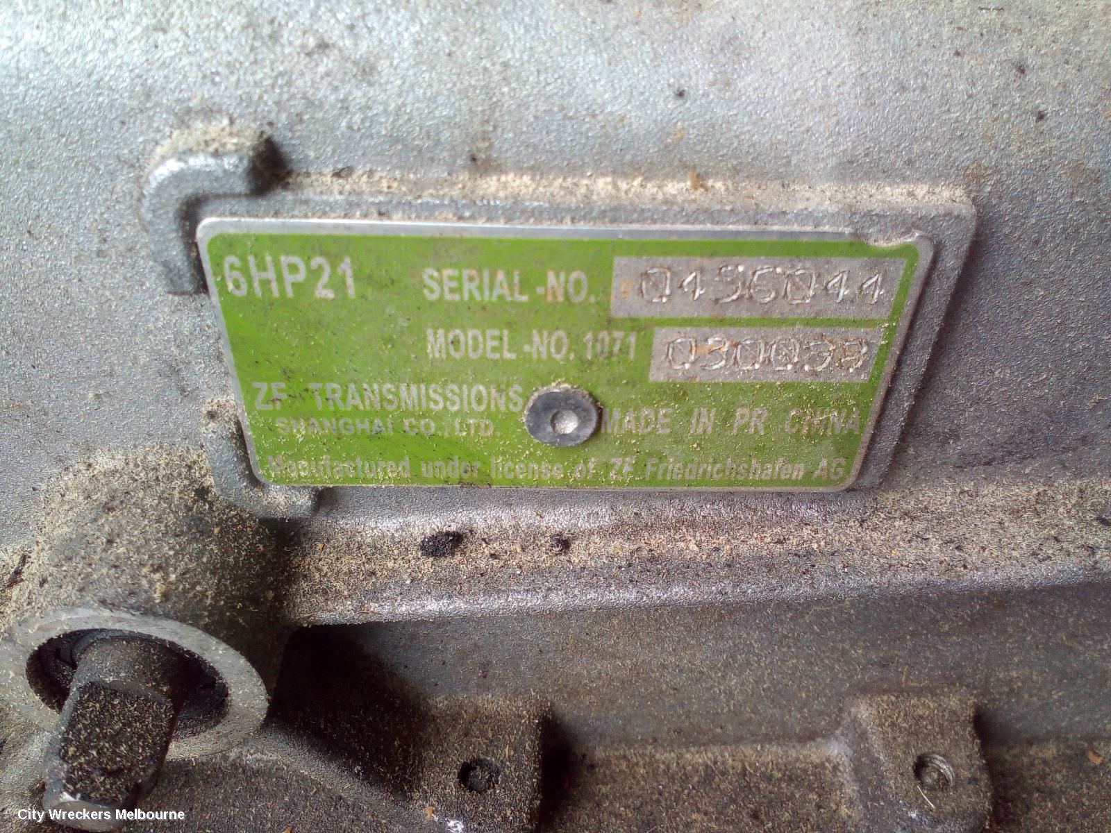 LDV G10 TRANS/GEARBOX, AUTO, DIESEL, 1.9, TURBO, SV7A/SV7C, WAGON/VAN, 04/2015 ONWARDS