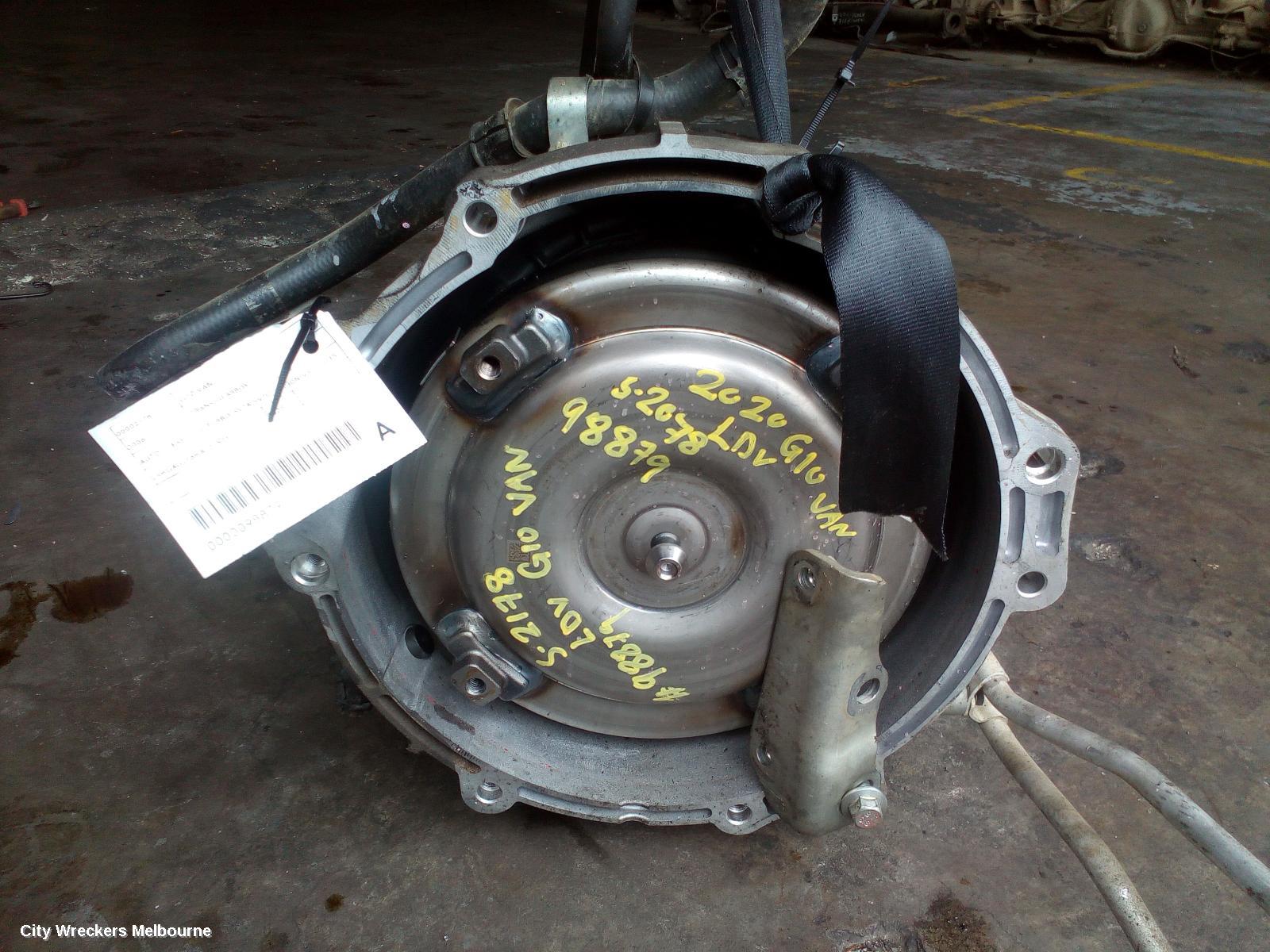 LDV G10 TRANS/GEARBOX, AUTO, DIESEL, 1.9, TURBO, SV7A/SV7C, WAGON/VAN, 04/2015 ONWARDS