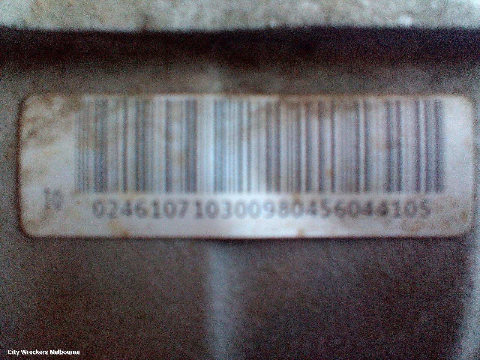 LDV G10 TRANS/GEARBOX, AUTO, DIESEL, 1.9, TURBO, SV7A/SV7C, WAGON/VAN, 04/2015 ONWARDS