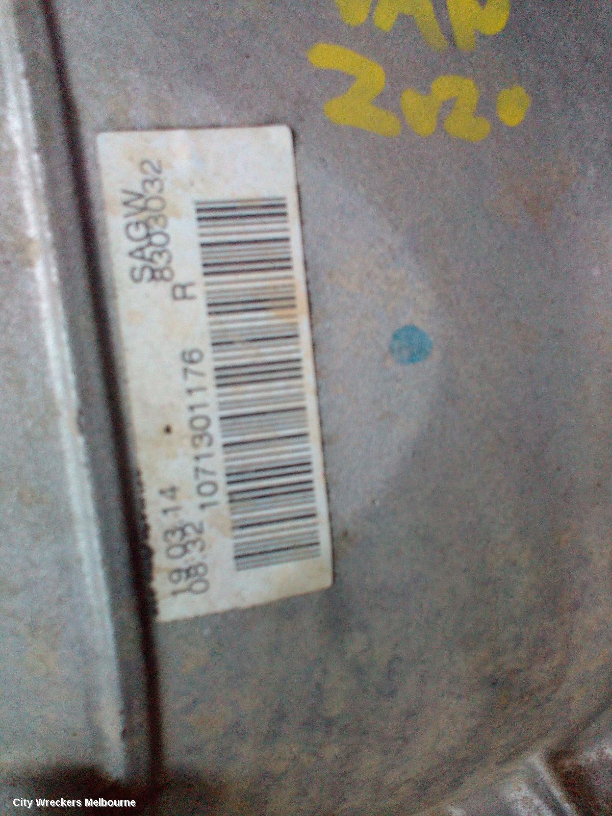 LDV G10 TRANS/GEARBOX, AUTO, DIESEL, 1.9, TURBO, SV7A/SV7C, WAGON/VAN, 04/2015 ONWARDS