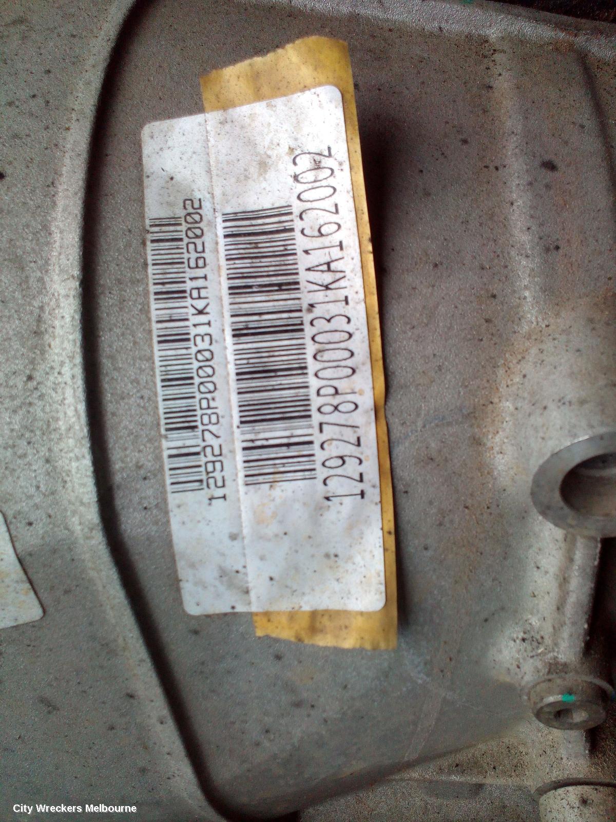 LDV G10 TRANS/GEARBOX, AUTO, DIESEL, 1.9, TURBO, SV7A/SV7C, WAGON/VAN, 04/2015 ONWARDS
