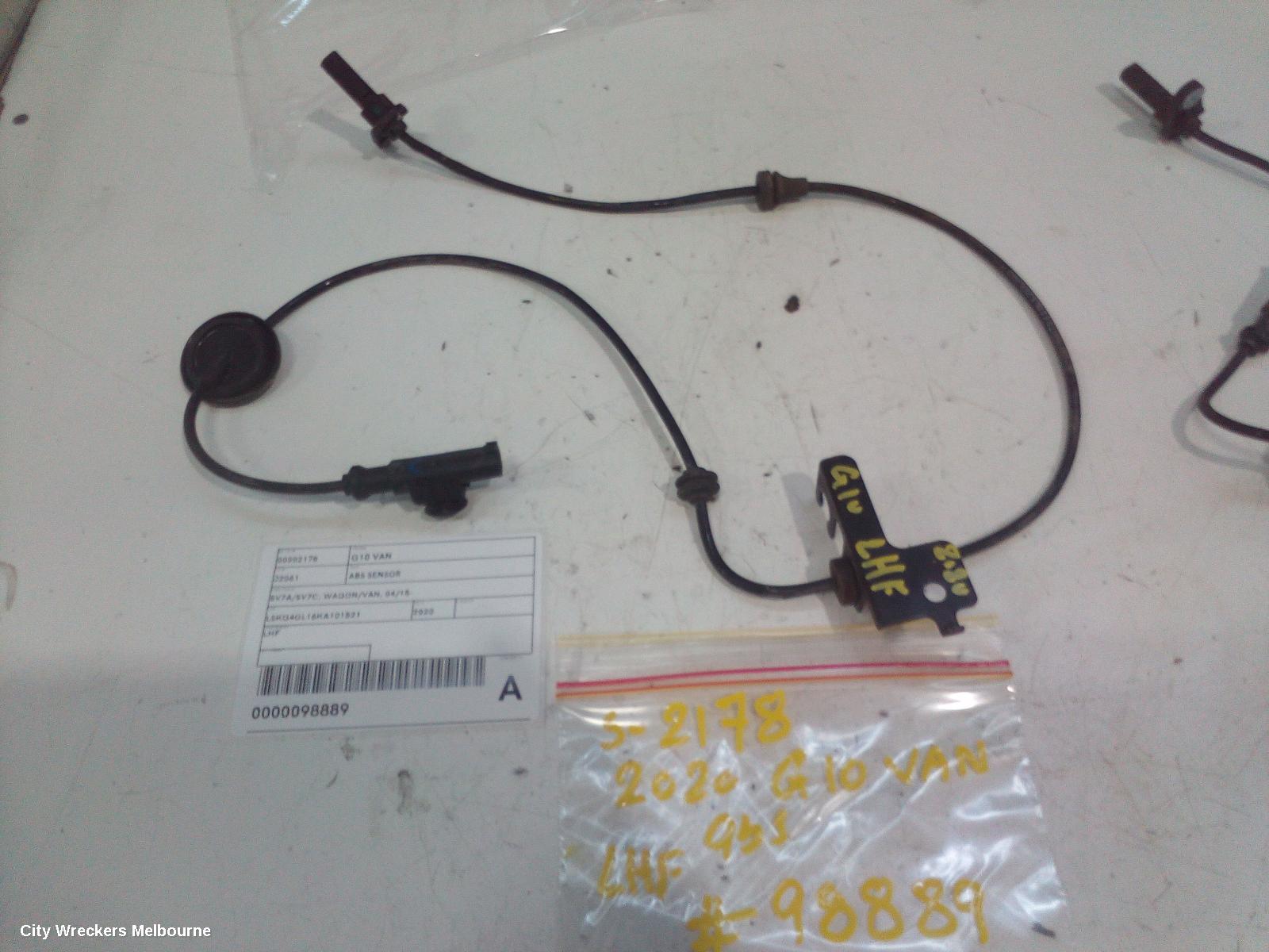 LDV G10 ABS SENSOR, SV7A/SV7C, WAGON/VAN, LH FRONT, 04/2015 ONWARDS