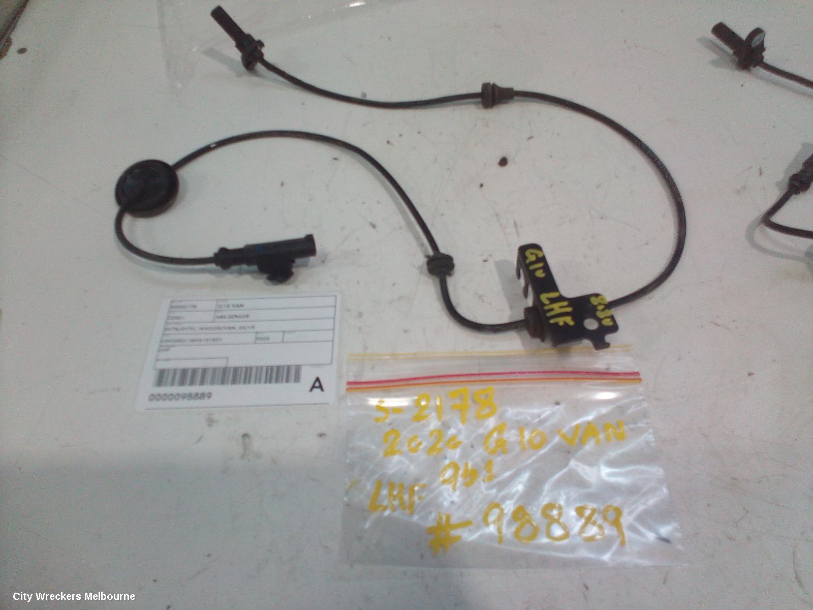 LDV G10 ABS SENSOR, SV7A/SV7C, WAGON/VAN, LH FRONT, 04/2015 ONWARDS