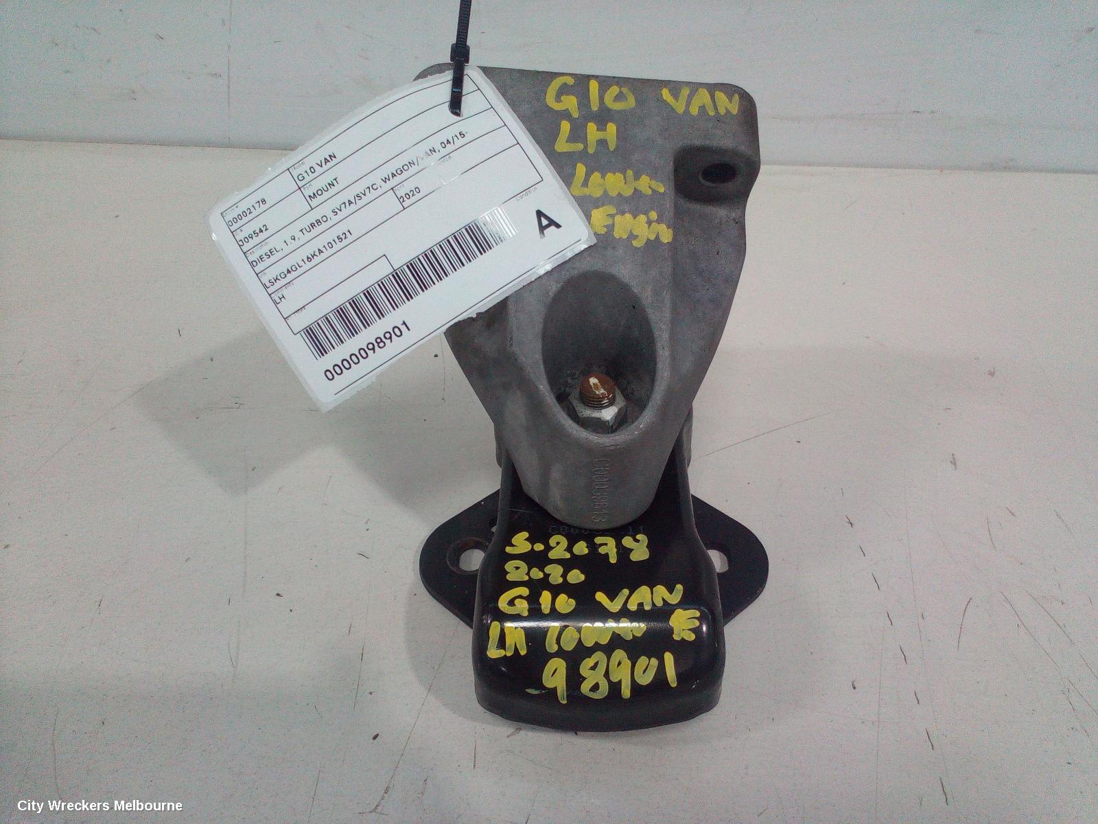 LDV G10 MOUNT, DIESEL, 1.9, TURBO, SV7A/SV7C, WAGON/VAN, 04/2015 ONWARDS