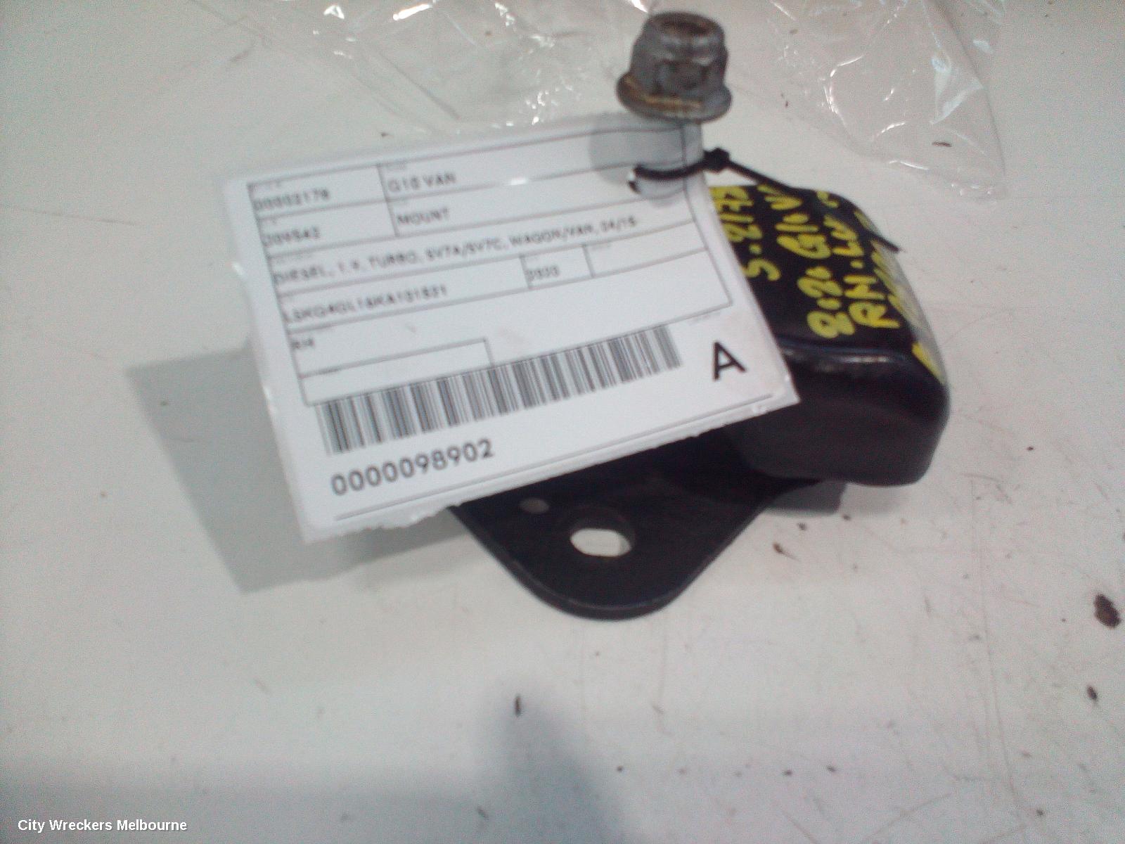 LDV G10 MOUNT, DIESEL, 1.9, TURBO, SV7A/SV7C, WAGON/VAN, 04/2015 ONWARDS