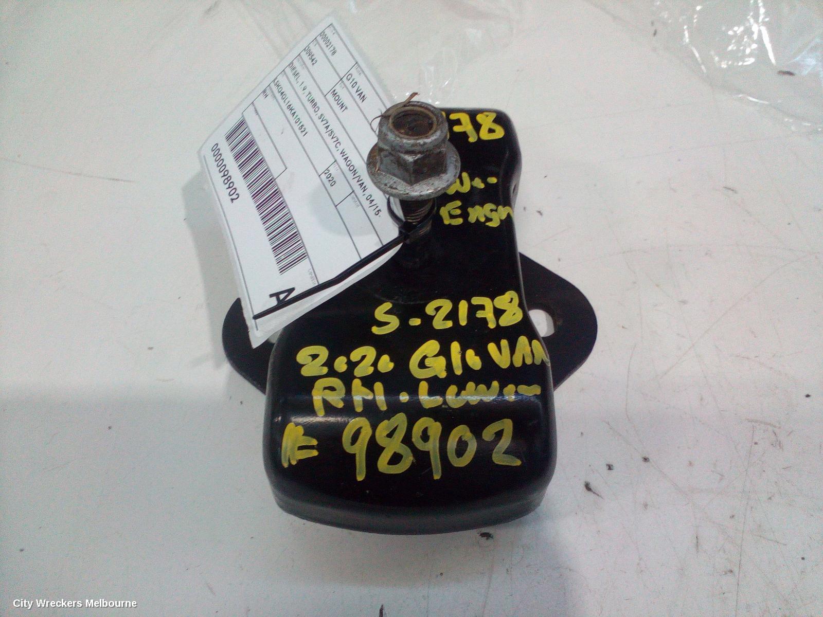 LDV G10 MOUNT, DIESEL, 1.9, TURBO, SV7A/SV7C, WAGON/VAN, 04/2015 ONWARDS