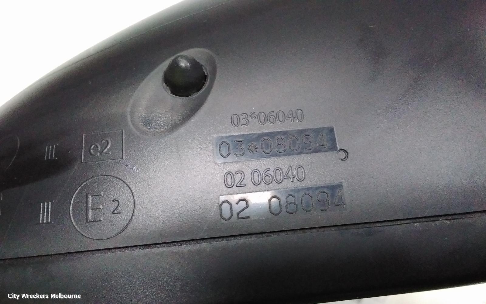 PEUGEOT 308 RIGHT DOOR MIRROR, T7, HATCH/WAGON, POWER FOLDING, 3 PLUG TYPE, 09/2007 - 12/2013