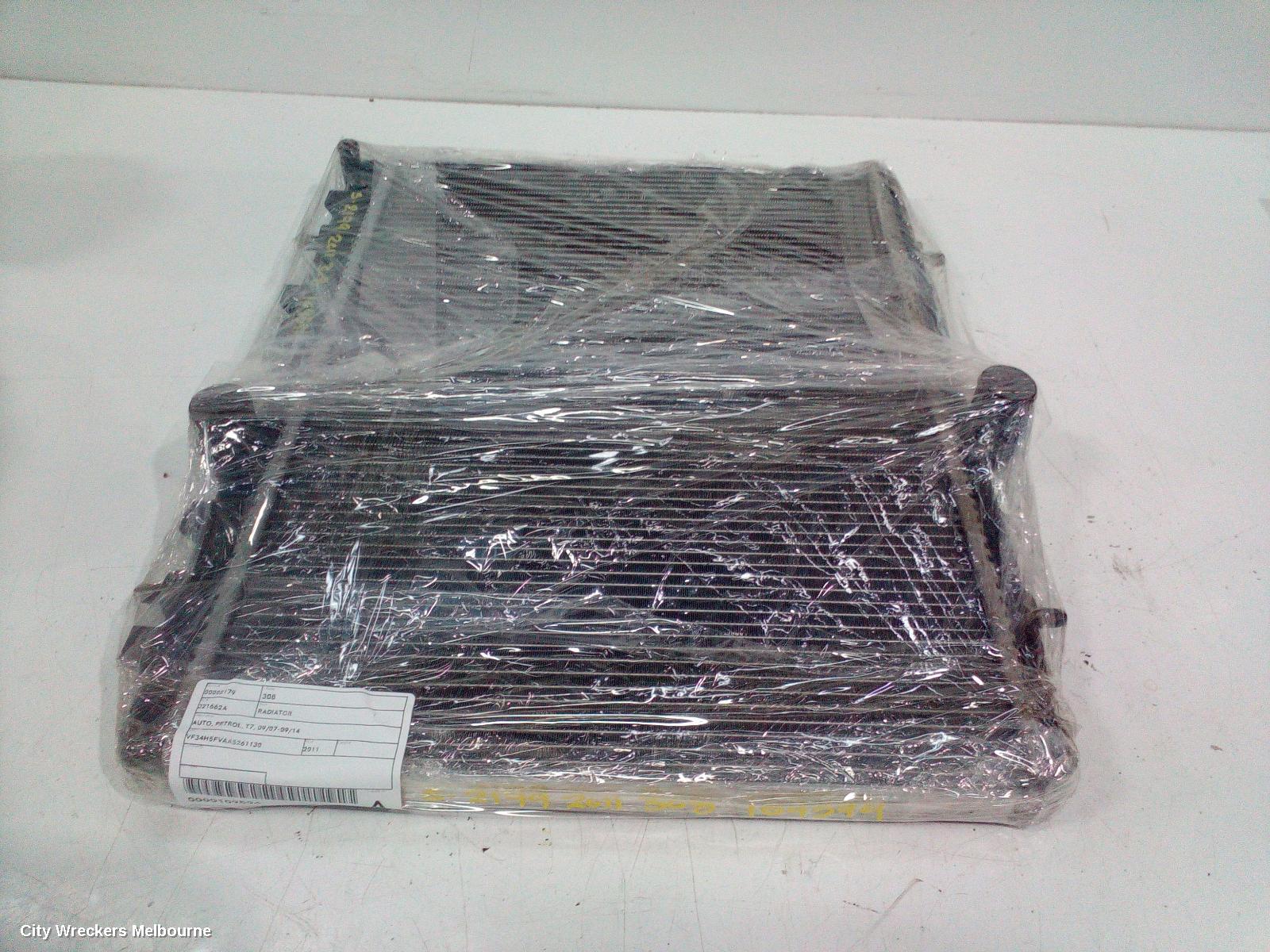 PEUGEOT 308 RADIATOR, AUTO, PETROL, 1.6, TURBO, T7, VIN 5FV/5FW, 09/2007 - 09/2014