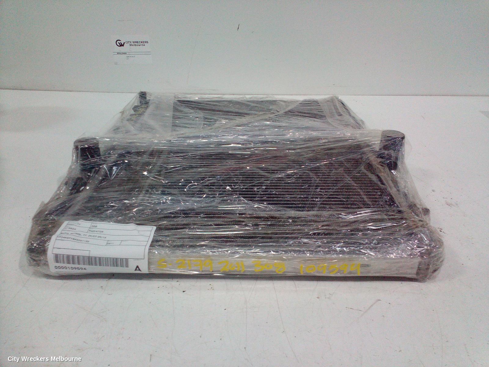PEUGEOT 308 RADIATOR, AUTO, PETROL, 1.6, TURBO, T7, VIN 5FV/5FW, 09/2007 - 09/2014