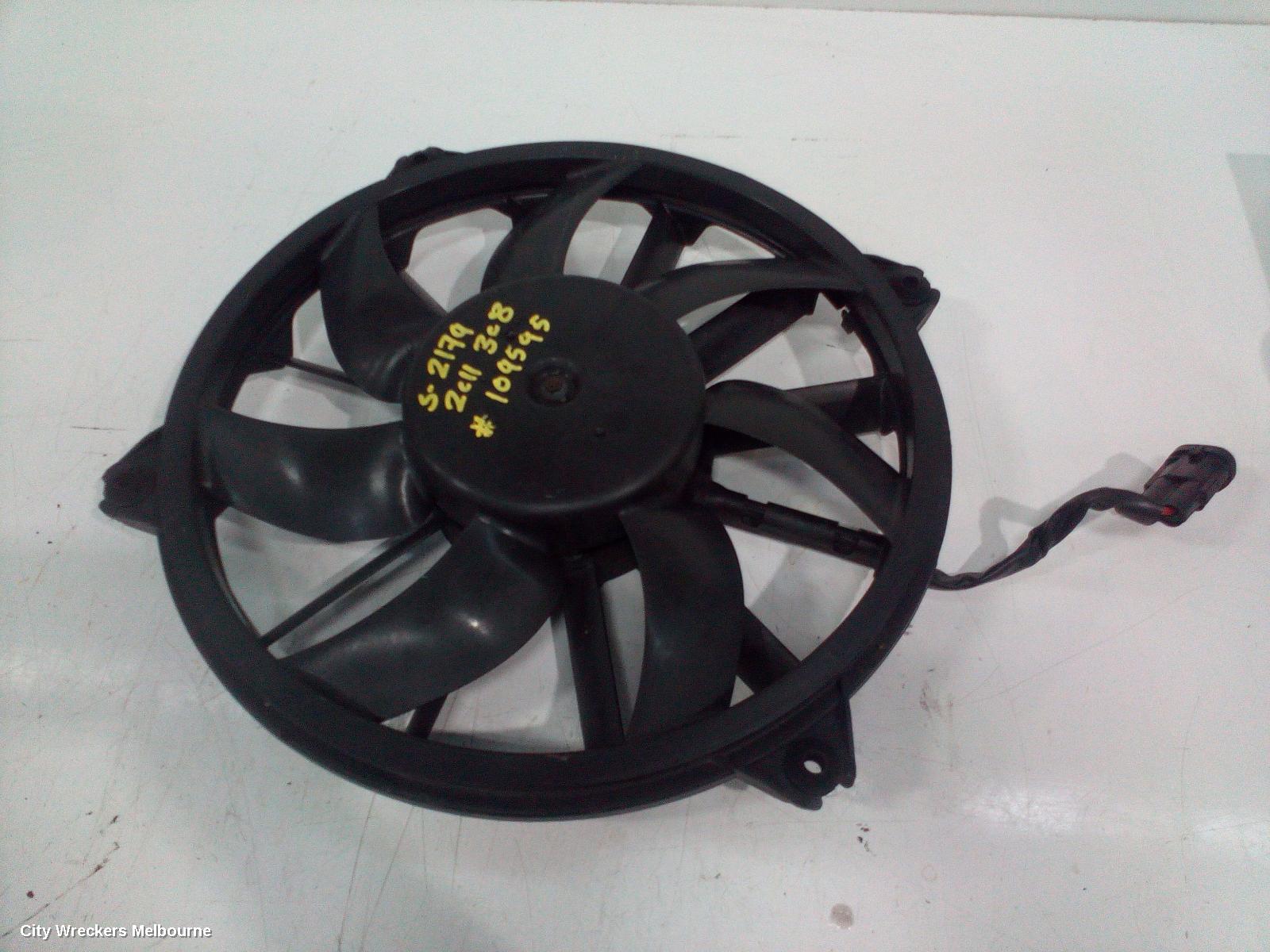 PEUGEOT 308 FAN, RADIATOR FAN, 140W, MARKED FS1572, T7, 09/2007 - 09/2014
