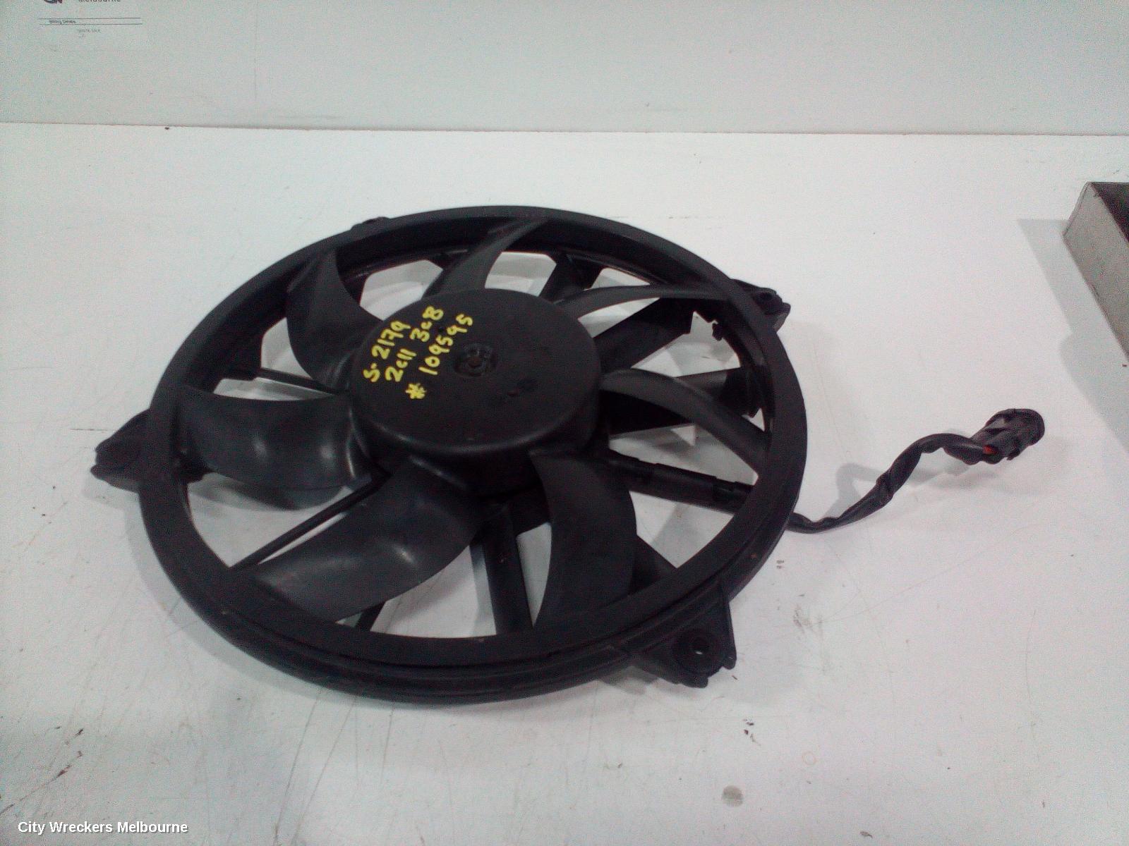 PEUGEOT 308 FAN, RADIATOR FAN, 140W, MARKED FS1572, T7, 09/2007 - 09/2014