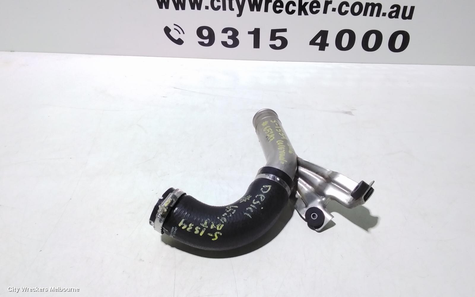 HOLDEN COLORADO, RG, 06/2012 - 12/2020, RHS INTERCOOLER HOSE ~ REFER TO PHOTOS: 98941
