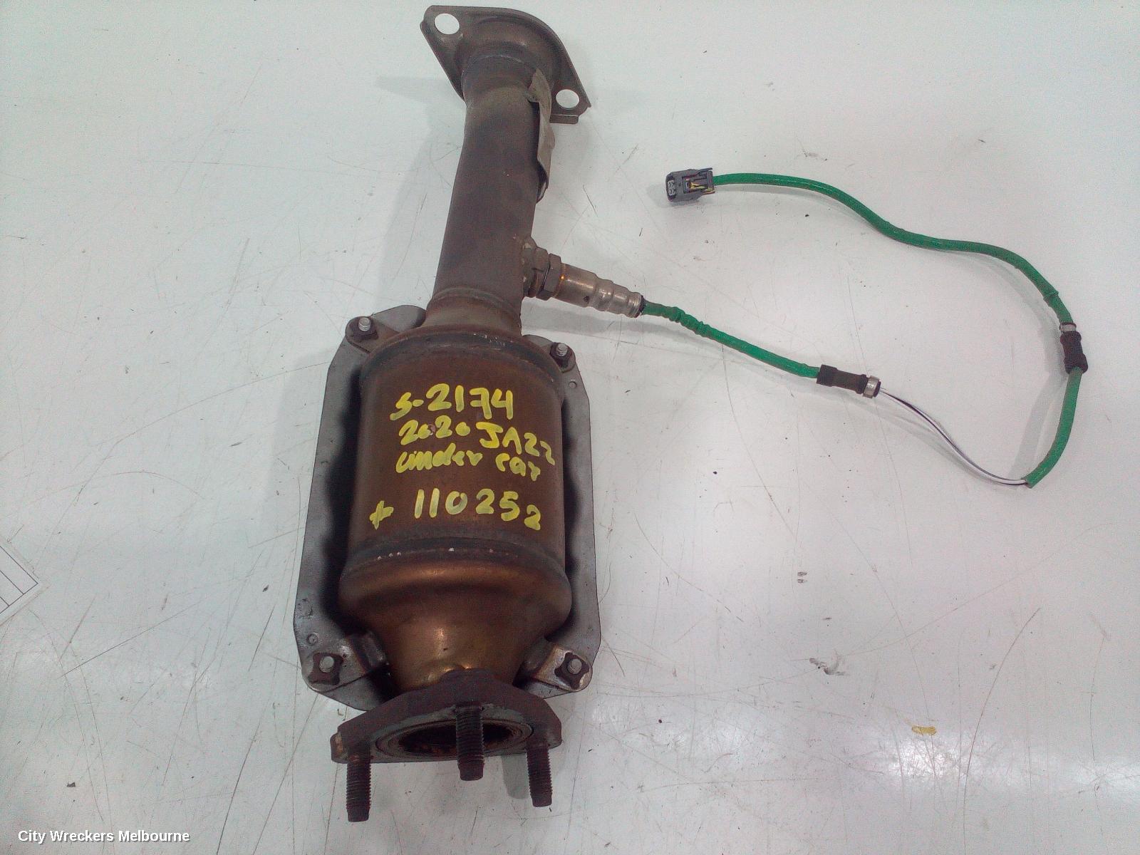 HONDA JAZZ CATALYTIC CONVERTER, UNDER CAR-CAT TYPE, 1.5, PETROL, GF/GK, 07/2014 - 12/2020