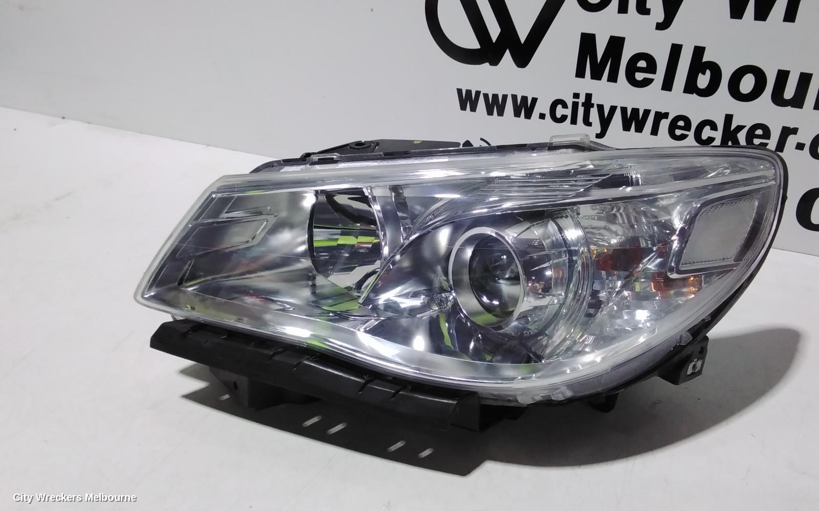 HOLDEN COMMODORE LEFT HEADLAMP, VF, EVOKE/CALAIS, CHROME INSERT TYPE, 05/2013 - 12/2017