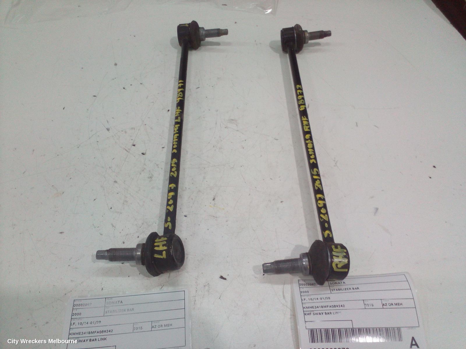 HYUNDAI SONATA STABILISER BAR, LF, 10/2014 - 01/2020
