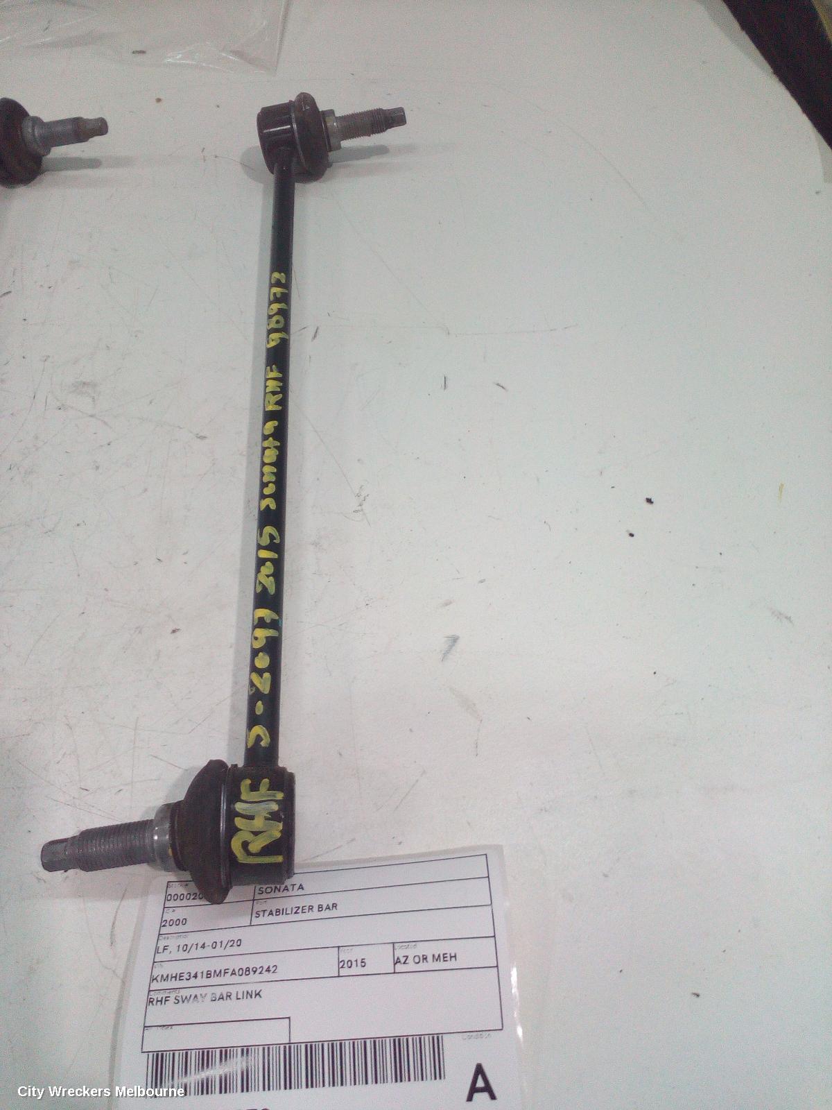 HYUNDAI SONATA STABILISER BAR, LF, 10/2014 - 01/2020