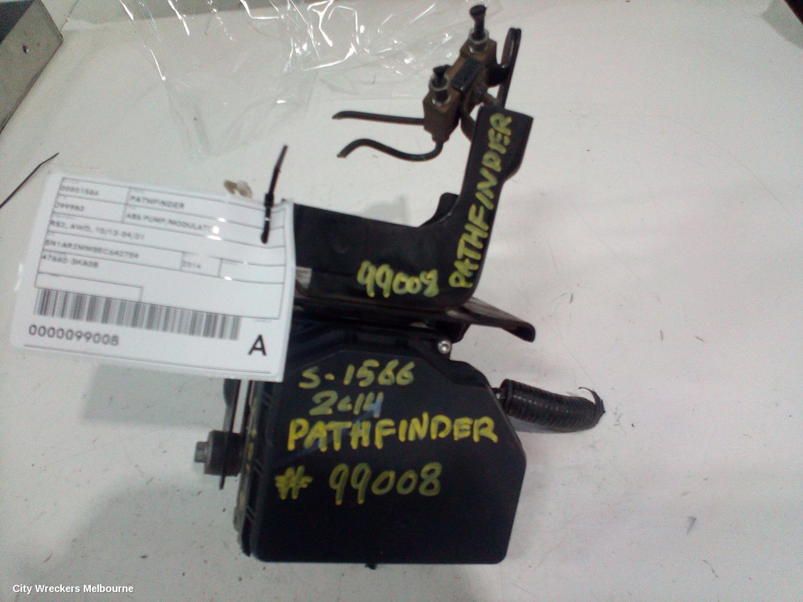 NISSAN PATHFINDER ABS PUMP/MODULATOR, R52, AWD, 06/2013 - 04/2021