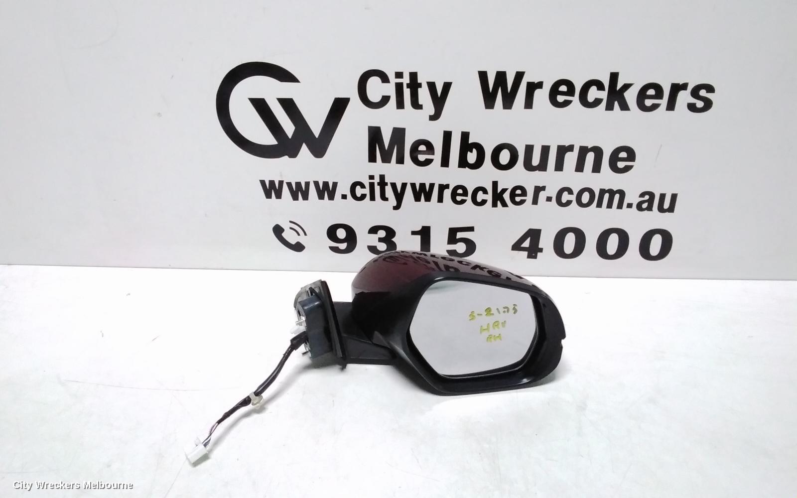HONDA HRV RIGHT DOOR MIRROR, RU5, VTI-L, POWER FOLD, AUTO DIP TYPE (7 WIRE), 12/2014 - 06/2018