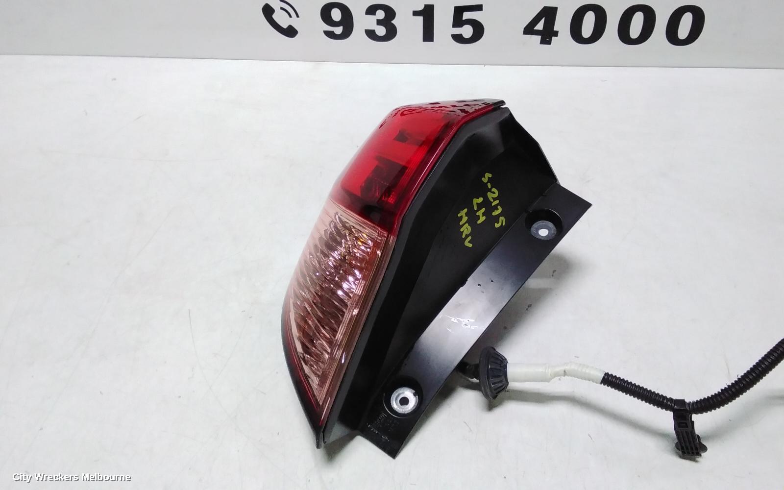 HONDA HRV LEFT TAILLIGHT, RU5, VTI-S/VTI-L, OPTICAL GUIDE TYPE, 12/2014 - 06/2018