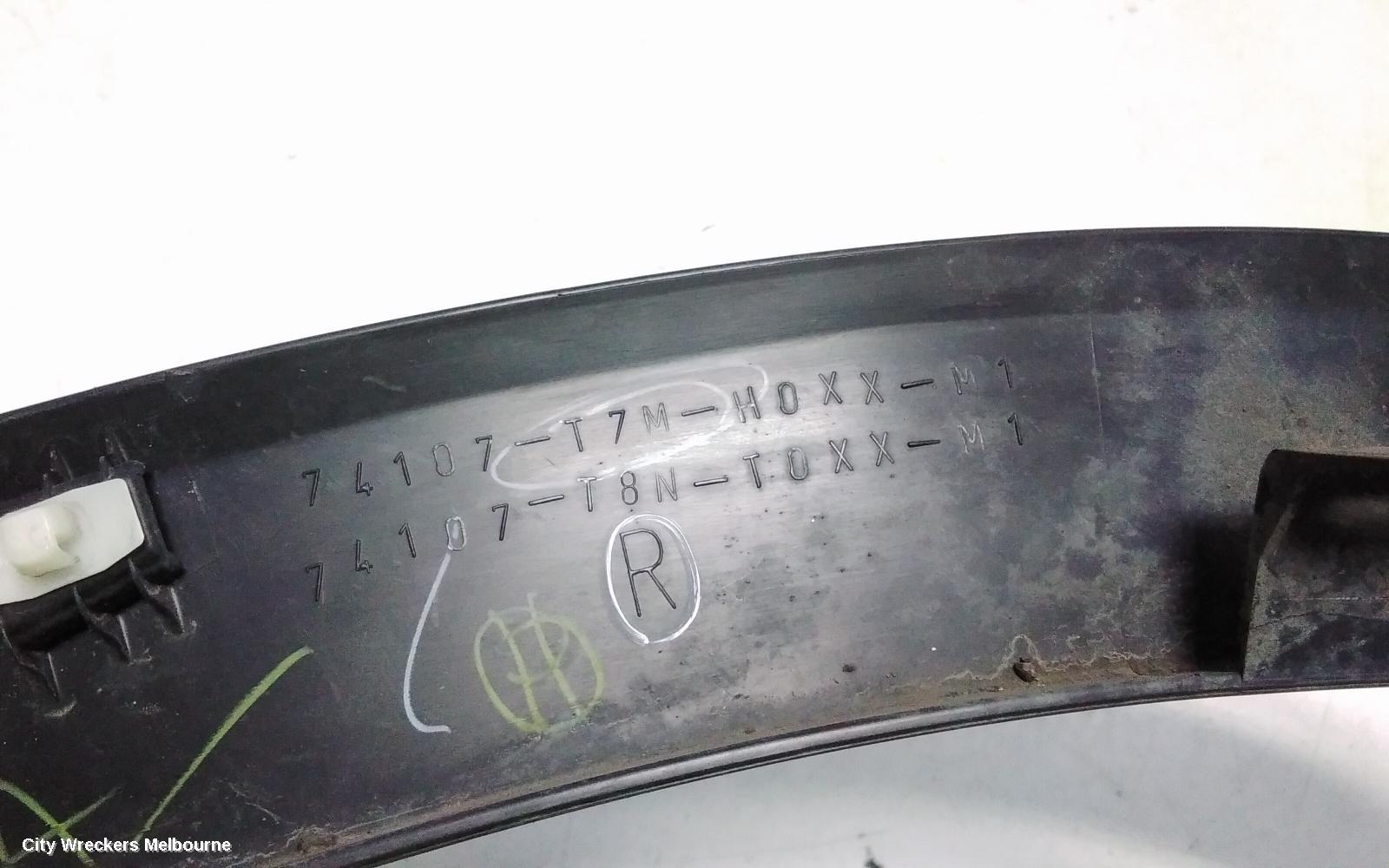 HONDA HRV WHEEL ARCH FLARE, RH FRONT, RU5, 12/2014 - 10/2021
