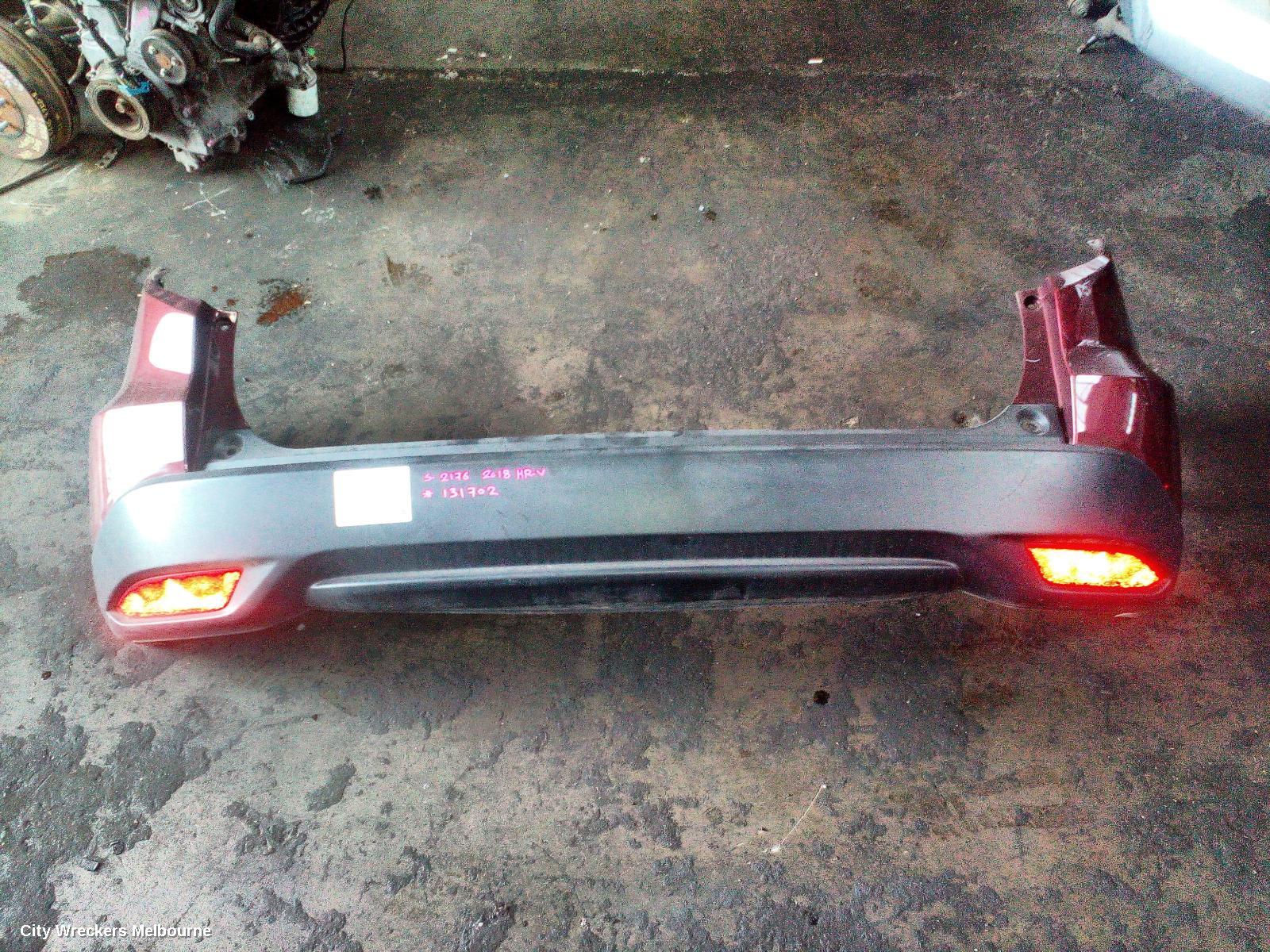 HONDA HRV REAR BUMPER, RU5, BUMPER BAR, NON PARK SENSOR TYPE, 12/2014 - 10/2021