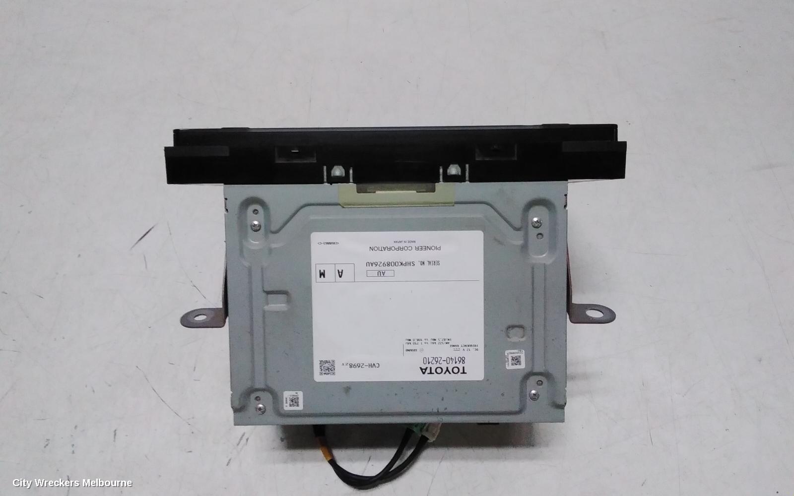 TOYOTA HIACE RADIO/CD/DVD/SAT/TV, 300 SERIES, HEAD UNIT, W/ DISPLAY UNIT, 8IN TOUCHSCREEN, W/ CD TYPE, 02/2019 - 10/2023