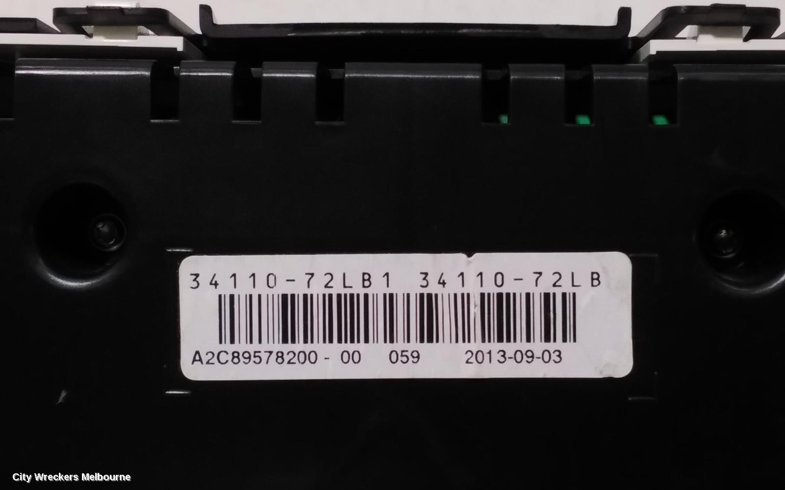 SUZUKI SWIFT INSTRUMENT CLUSTER, SPORTS TYPE, FZ, 08/2010 - 03/2017