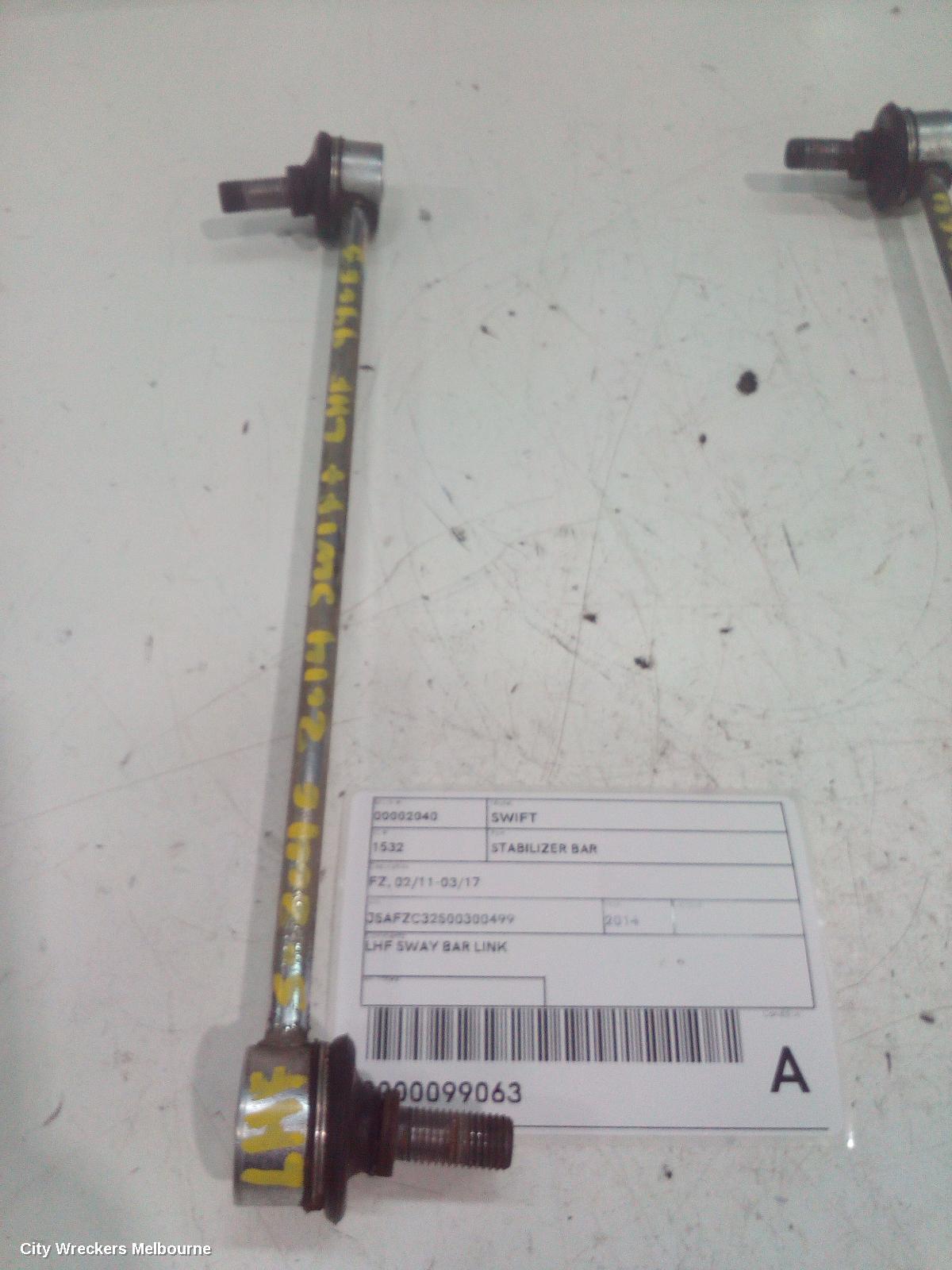 SUZUKI SWIFT STABILISER BAR, FZ, 02/2011 - 03/2017
