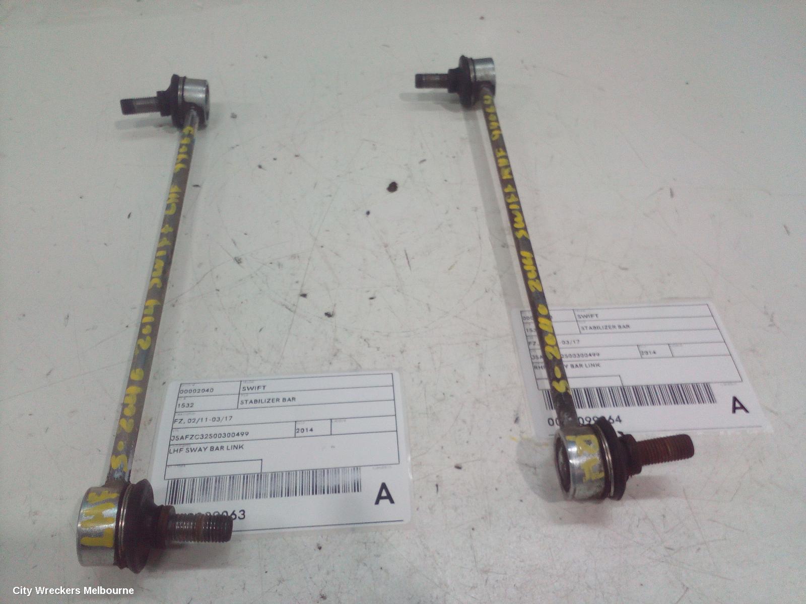 SUZUKI SWIFT STABILISER BAR, FZ, 02/2011 - 03/2017