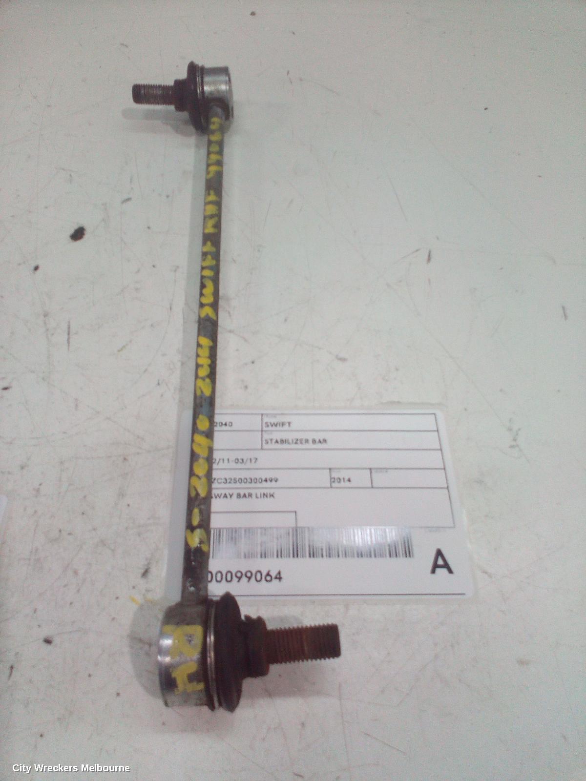 SUZUKI SWIFT STABILISER BAR, FZ, 02/2011 - 03/2017