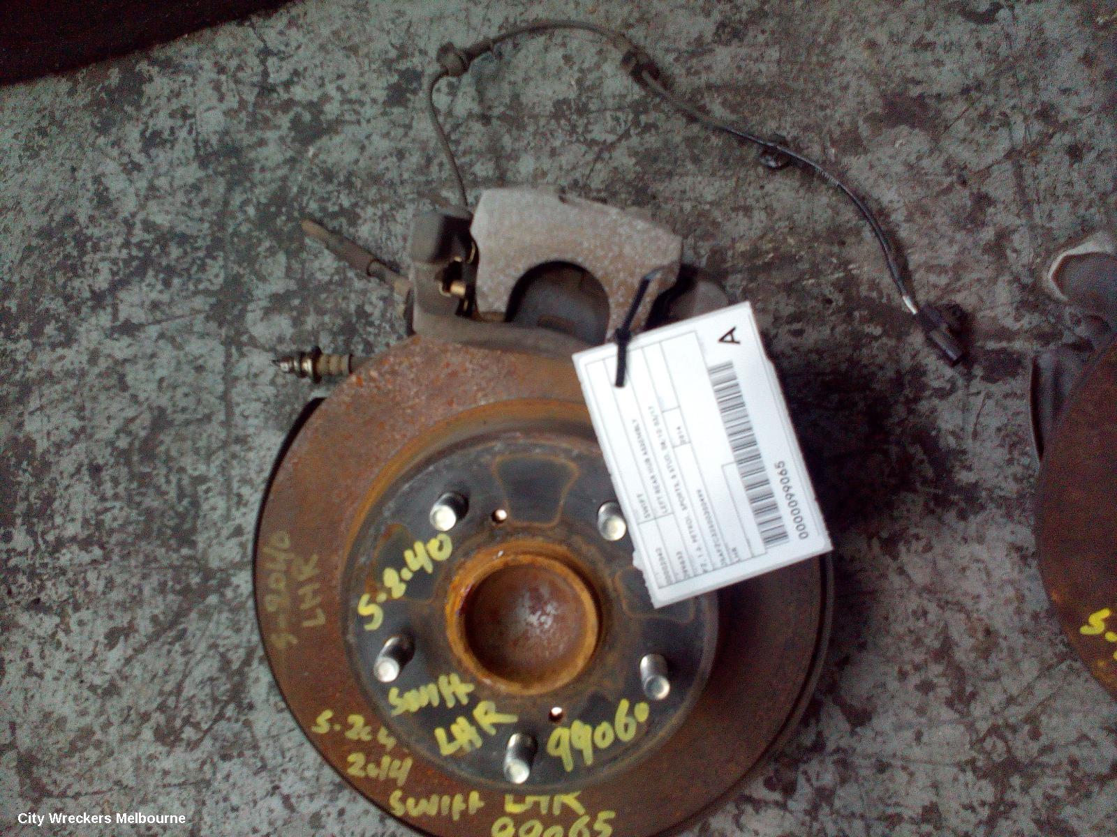 SUZUKI SWIFT LEFT REAR HUB ASSEMBLY, FZ, 1.6, PETROL, SPORTS, 5 STUD, 08/2010 - 03/2017