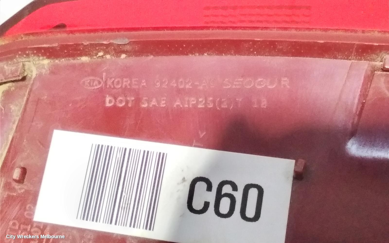 KIA CARNIVAL/GRAND CARNIVAL RIGHT TAILLIGHT, YP, NON LED TYPE, 05/2018 - 10/2020