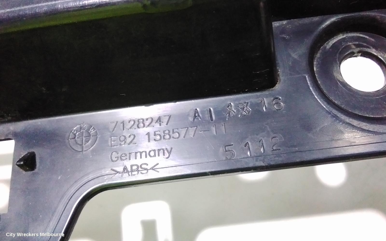 BMW 3 SERIES, E90, 03/2005 - 12/2013, E92 COUPE REAR BUMPER UPPER BRACKET: 99088
