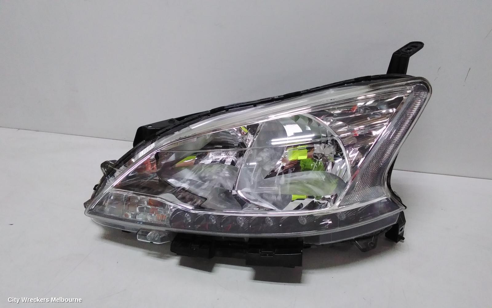 NISSAN PULSAR LEFT HEADLAMP, B17, SEDAN, ST, HALOGEN TYPE, 12/2012 - 12/2017