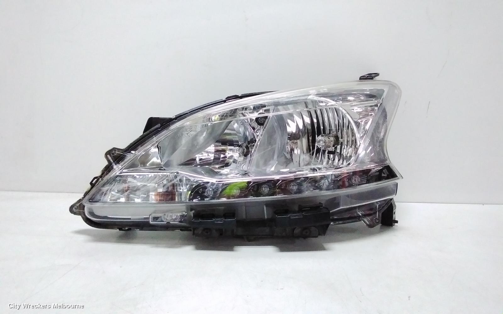 NISSAN PULSAR LEFT HEADLAMP, B17, SEDAN, ST, HALOGEN TYPE, 12/2012 - 12/2017