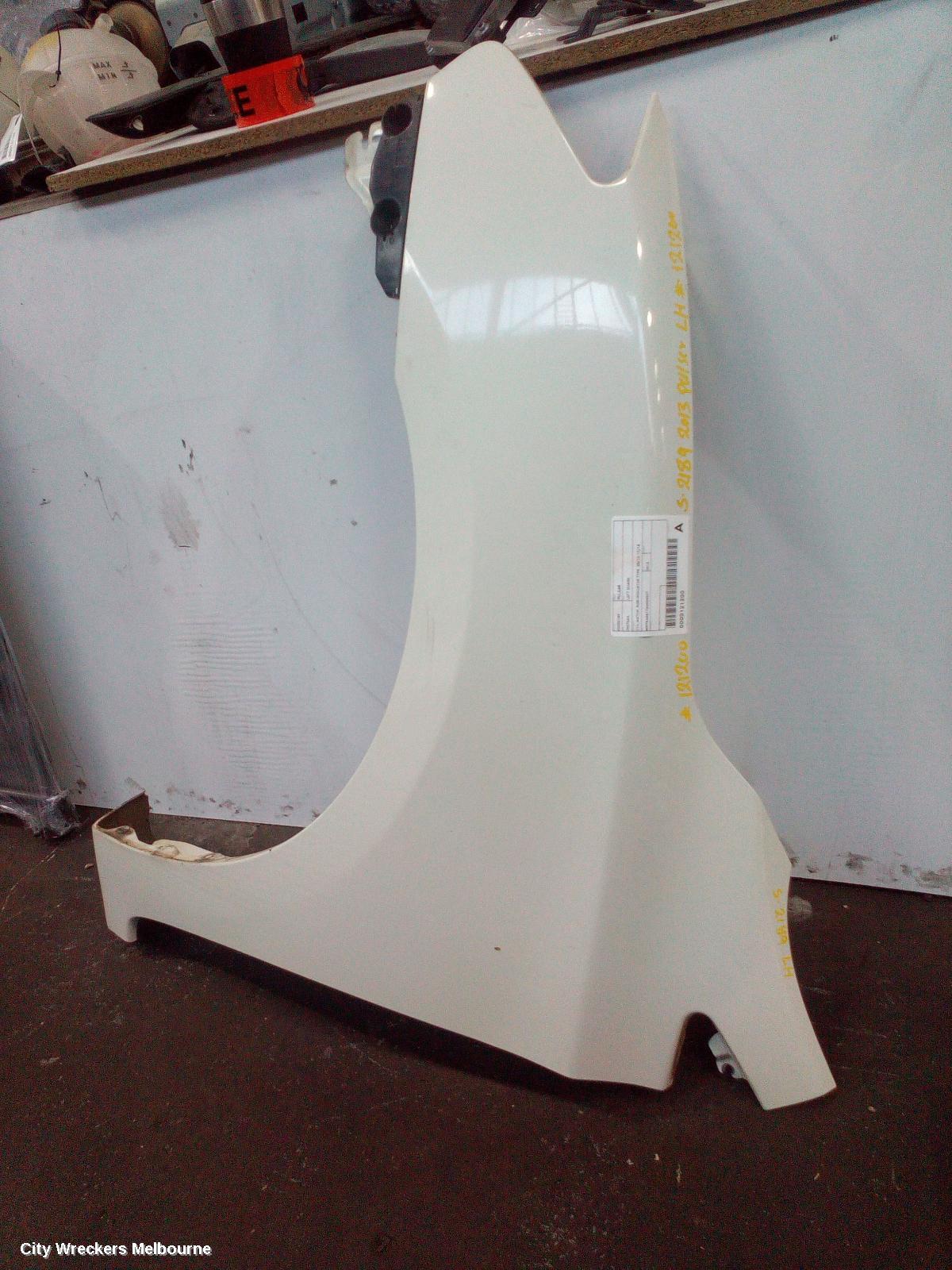 NISSAN PULSAR LEFT GUARD, B17, SEDAN, 12/2012 - 12/2017