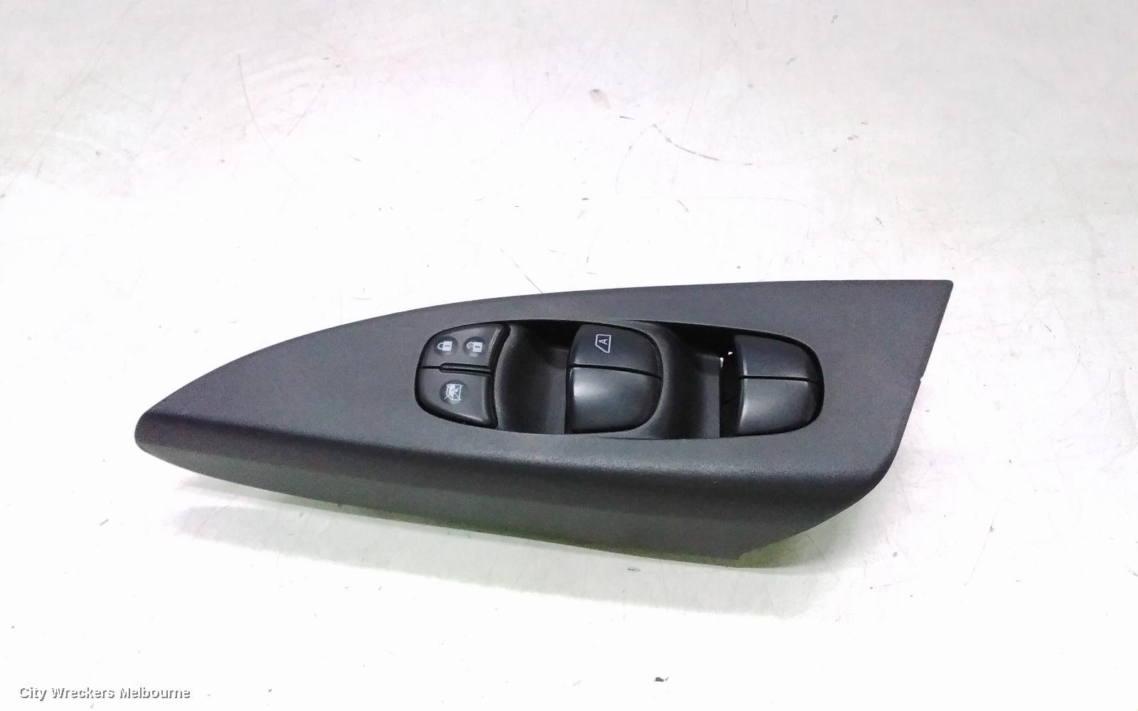 NISSAN PULSAR PWR DR WIND SWITCH, RH FRONT (MASTER SWITCH), SEDAN, B17, 12/2012 - 12/2017
