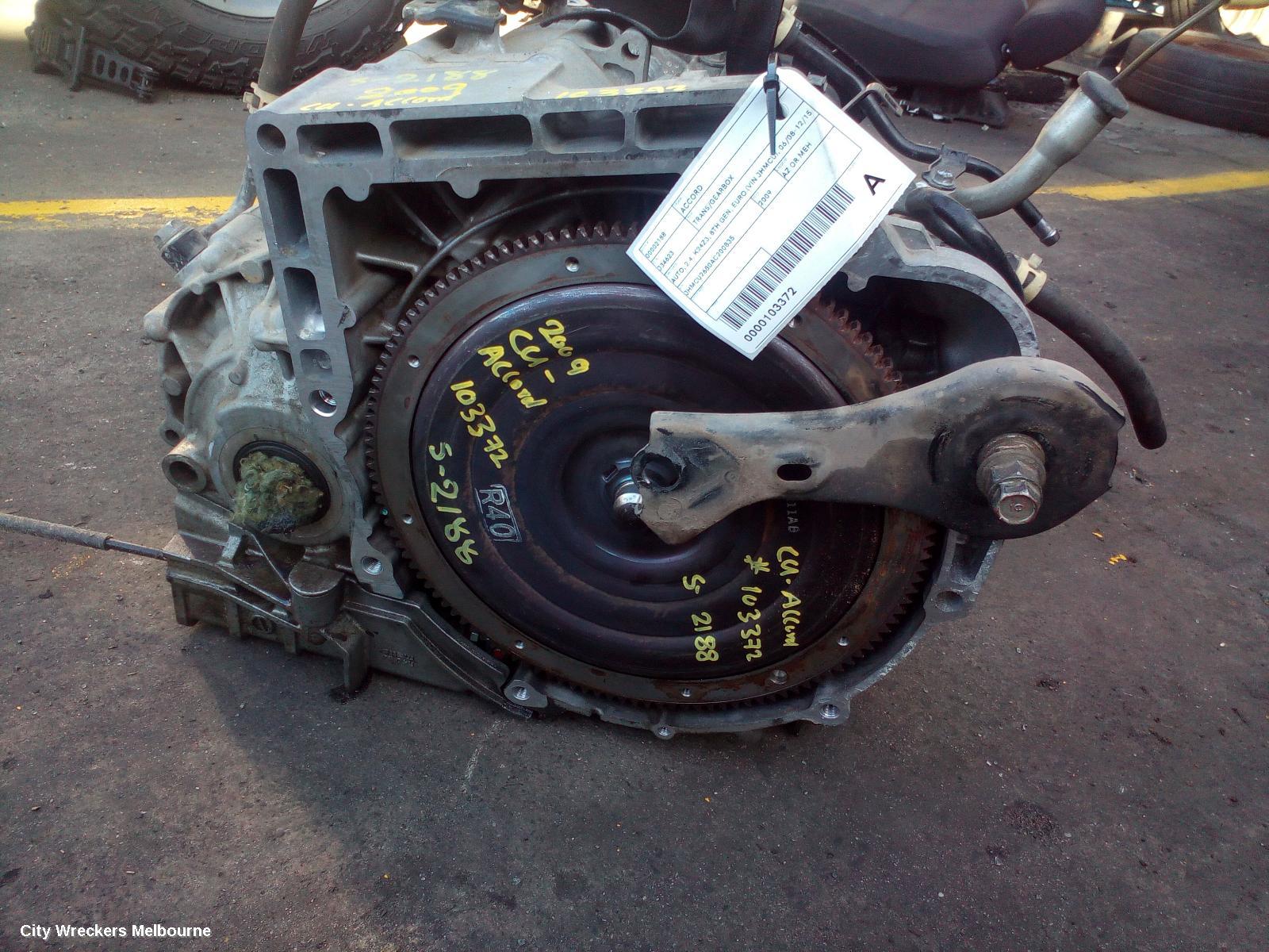 HONDA ACCORD TRANS/GEARBOX, AUTO, 2.4, K24Z3, 8TH GEN, EURO (VIN JHMCU), 06/2008 - 12/2015