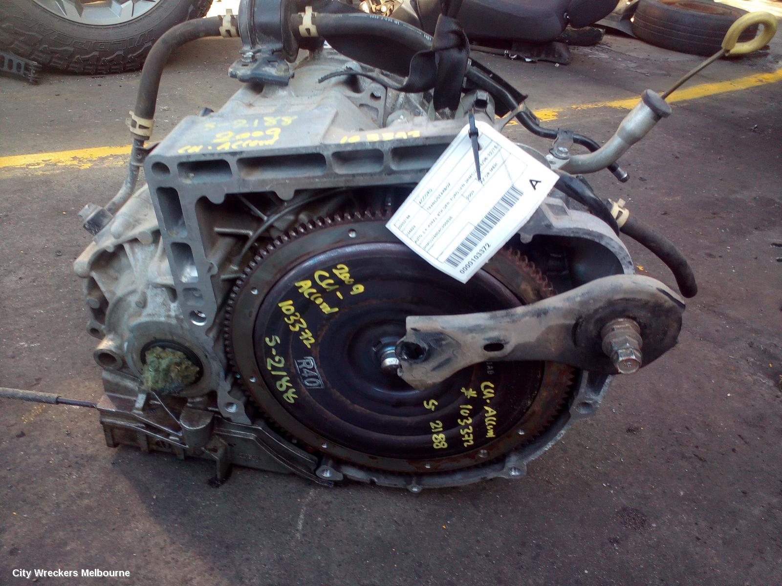 HONDA ACCORD TRANS/GEARBOX, AUTO, 2.4, K24Z3, 8TH GEN, EURO (VIN JHMCU), 06/2008 - 12/2015