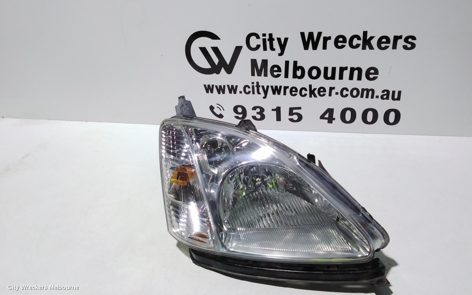HONDA CIVIC RIGHT HEADLAMP, 7TH GEN, 5DR HATCH (AUST TYPE), 11/2000 - 10/2003
