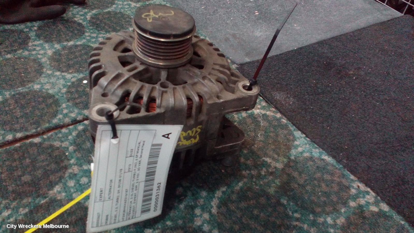 PEUGEOT EXPERT ALTERNATOR, DIESEL, 2.0, TURBO, G9, 09/2008 - 01/2015